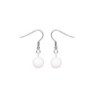 April Birth Month Premium Steel Crystal Pearl Earrings Embellished with Premium Grade Austrian Crystal Pearls