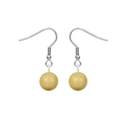 November Birth Month Premium Steel Crystal Pearl Earrings Embellished with Premium Grade Austrian Crystal Pearls