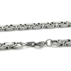 Premium Stainless Steel 316 Designer Emperor Style Box Necklace Chain  (Made in Japan)