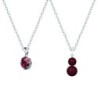 January Birth Month Exclusive Pendant Necklaces Bundle Jewellery Set Embellished with Premium Grade Austrian Crystals