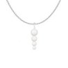 Gorgeous Spiral Pearlescent Crystal Pearl Necklace Embellished with Premium Grade Austrian Crystal Pearls