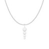 Gorgeous Spiral Pearlescent Crystal Pearl Necklace Embellished with Premium Grade Austrian Crystal Pearls