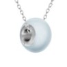 Crystal BeCharmed Pearl Pastel Blue Premium Steel Jewellery Set Embellished with Premium Grade Austrian Crystal Pearls