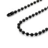 Premium Stainless Steel Black Oxide Plated 60cm Long Ball Necklace Chain  (Made in Japan)