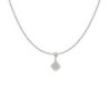 Premium Natural Clear Quartz Premium Stainless Steel Pendant Necklace