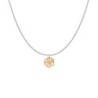 Golden Shadow Hexagon Star Pendant Premium Steel Necklace Embellished with Premium Grade Austrian Crystal