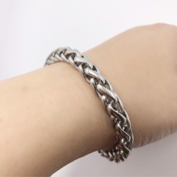 Classy Premium Stainless Steel Men`s 8mm Width Bracelet