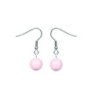 Rosaline Pink Crystal Pearl Premium Steel Earrings Set Collection Embellished with Austrian Crystal Pearls