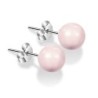 Rosaline Pink Crystal Pearl Premium Steel Earrings Set Collection Embellished with Austrian Crystal Pearls