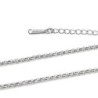 Premium Stainless Steel O shaped design standard necklace chain with extension  (400mm-450mm) (Made in Japan)