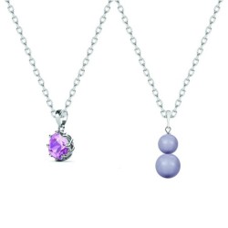 June Birth Month Exclusive Pendant Necklaces Bundle Jewellery Set Embellished with Premium Grade Austrian Crystals