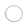 Rhodium Plated Charm Elegant Style 20cm Plain Bracelet