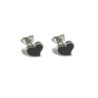 Stainless Steel Fond Heart Hypoallergenic Stud Earrings