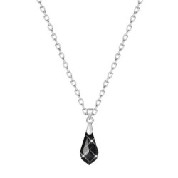 Jet Black Crystal Teardrop...