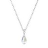 AB Crystal Teardrop Pendant Necklace Embellished with Premium Grade Austrian Crystal