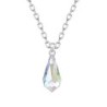 AB Crystal Teardrop Pendant Necklace Embellished with Premium Grade Austrian Crystal