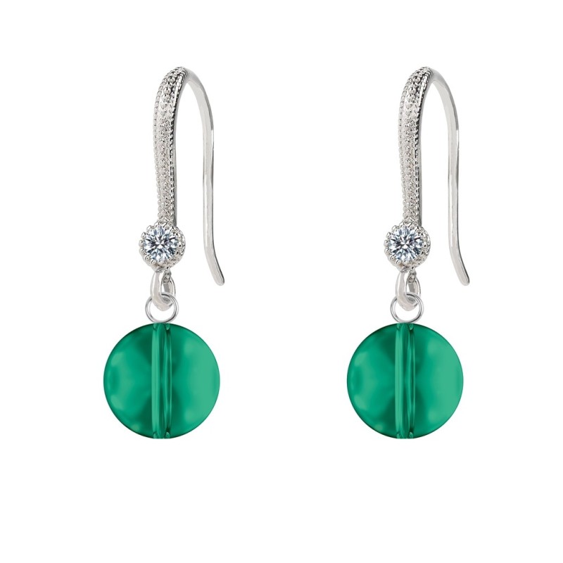 Limited Edition Premium Graceful Emerald Crystal Earring Embellished with Austrian Crystals