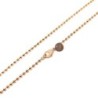 Slim 925 18K Rose Gold Plated Ball Chain Necklace