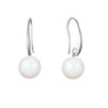 April Birthpearl Pearlescent Crystal Pearl Elegant Earrings Embellished with Premium Grade Austrian Crystal Pearls