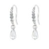 Limited Edition Premium Luxurious Clear Crystal Teardrop Earrings Embellished with Austrian Crystals