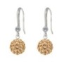 Limited Edition Premium Graceful Pave Golden Shadow Crystal Earrings Embellished with Austrian Crystals