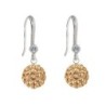 Limited Edition Premium Graceful Pave Golden Shadow Crystal Earrings Embellished with Austrian Crystals