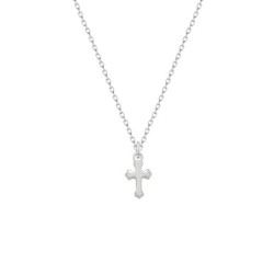 Premium Stainless Purely Steel Cross Cable Chain Design Necklace Chain With Extension  (Made in Japan)