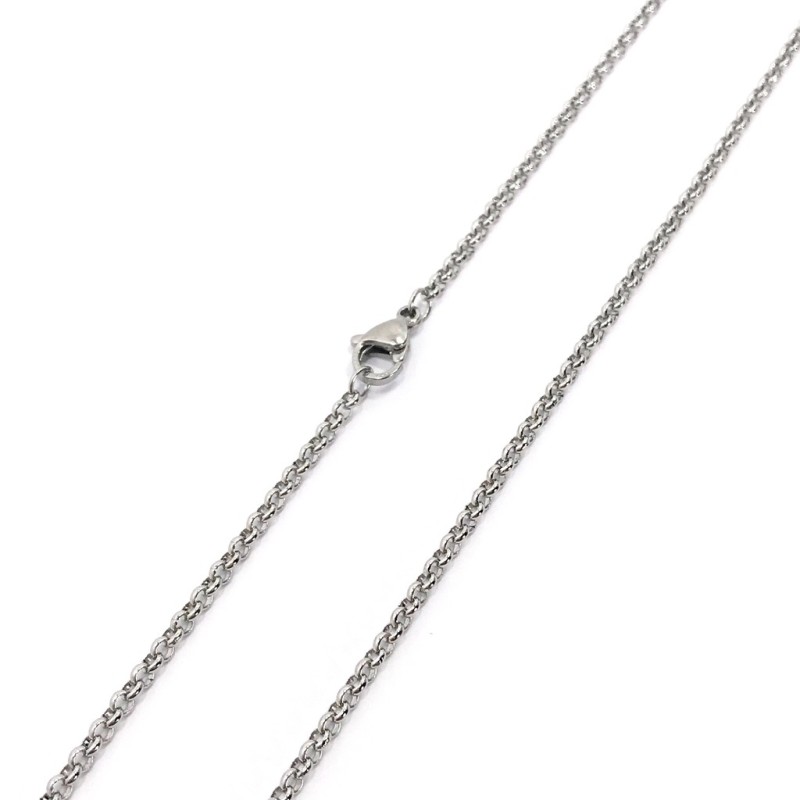 Premium Stainless Steel O shaped design necklace chain  (Made in Japan)