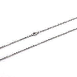 Premium Stainless Steel O shaped design necklace chain  (Made in Japan)