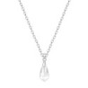 Clear Crystal Teardrop Pendant Necklace Embellished with Premium Grade Austrian Crystal