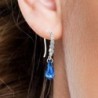 Limited Edition Premium Luxurious Sapphire Crystal Teardrop Earrings Embellished with Austrian Crystals