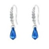 Limited Edition Premium Luxurious Sapphire Crystal Teardrop Earrings Embellished with Austrian Crystals