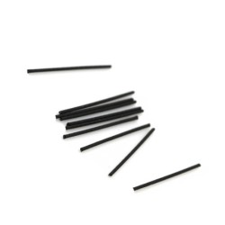 5 Pairs of Black Nylon Stainless Steel Ear Sticks  (Made in Japan)