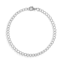 Rhodium Plated Charm Plain...