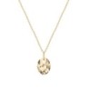 Gold Plated Jean Paul Gaultier Kaputt Oval Crystal Pendant Necklace Embellished with Austrian Crystals