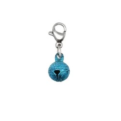 Premium Japan Lucky Ding Dong Turquoise Bell Stainless Steel Charm