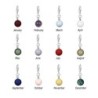 FondJewel BirthPearl Premium Stainless Steel Charm Collection Embellished with Austrian Crystal Pearls