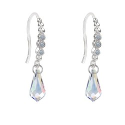 Limited Edition Premium Luxurious Crystal AB Teardrop Earrings Embellished with Austrian Crystals