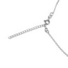 Italian Cable Chain Long Necklace 925 Sterling Silver Rhodium Plated