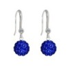 Limited Edition Premium Graceful Pave Sapphire Crystal Earrings Embellished with Austrian Crystals