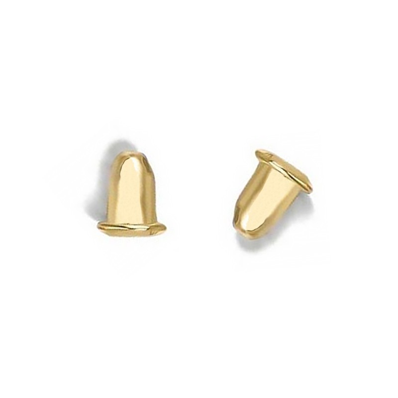 Gold Plated Earring Backs with Rubber Grip