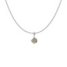 Premium Natural Smoky Quartz Premium Stainless Steel Pendant Necklace