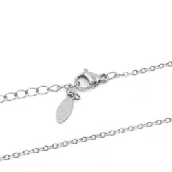 Premium Stainless Steel Cable Chain Design Necklace Chain With Extension  (Made in Japan)