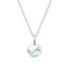 Clear Crystal Twist Pendant Necklace Embellished with Premium Grade Austrian Crystal