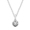 October Birthstone Rose 925 Sterling Silver Pendant Necklace Embellished with Austrian Crystals