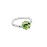 Lucky Crystal Four-Leaf Clover Ring Embellished with Austrian Crystals