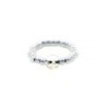 Golden Shadow Crystal Ring Embellished with Premium Grade Austrian Crystal Pearls