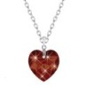 Premium Steel Beautiful Heart Necklace Collection Embellished with Premium Grade Austrian Crystals