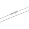 925 Silver Plated Slim Italian Cable 40cm Necklace Chain