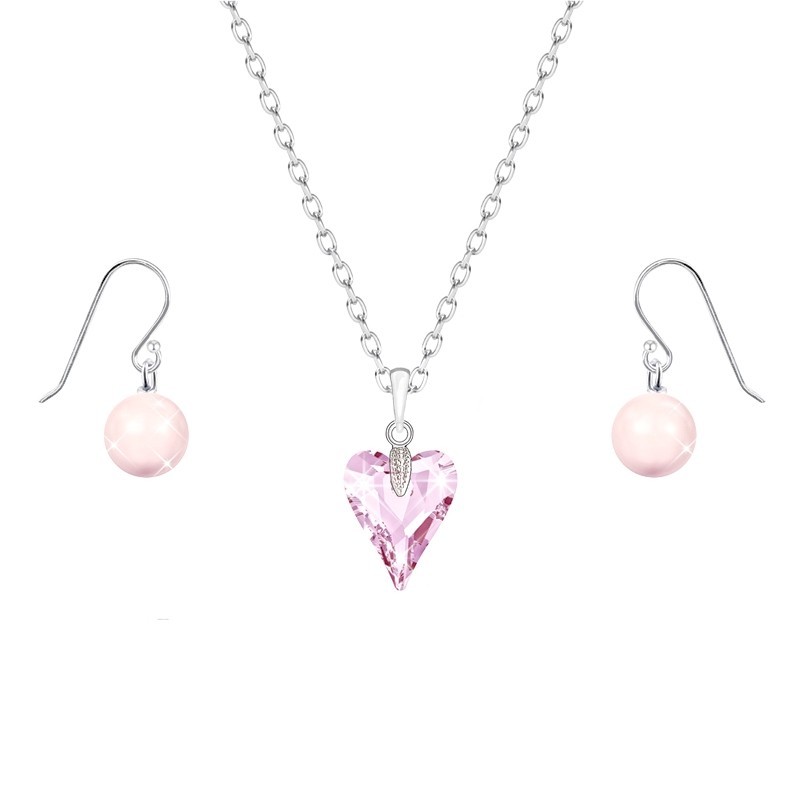 Fond Jewel Wild Heart Rosaline Pink Jewellery Set